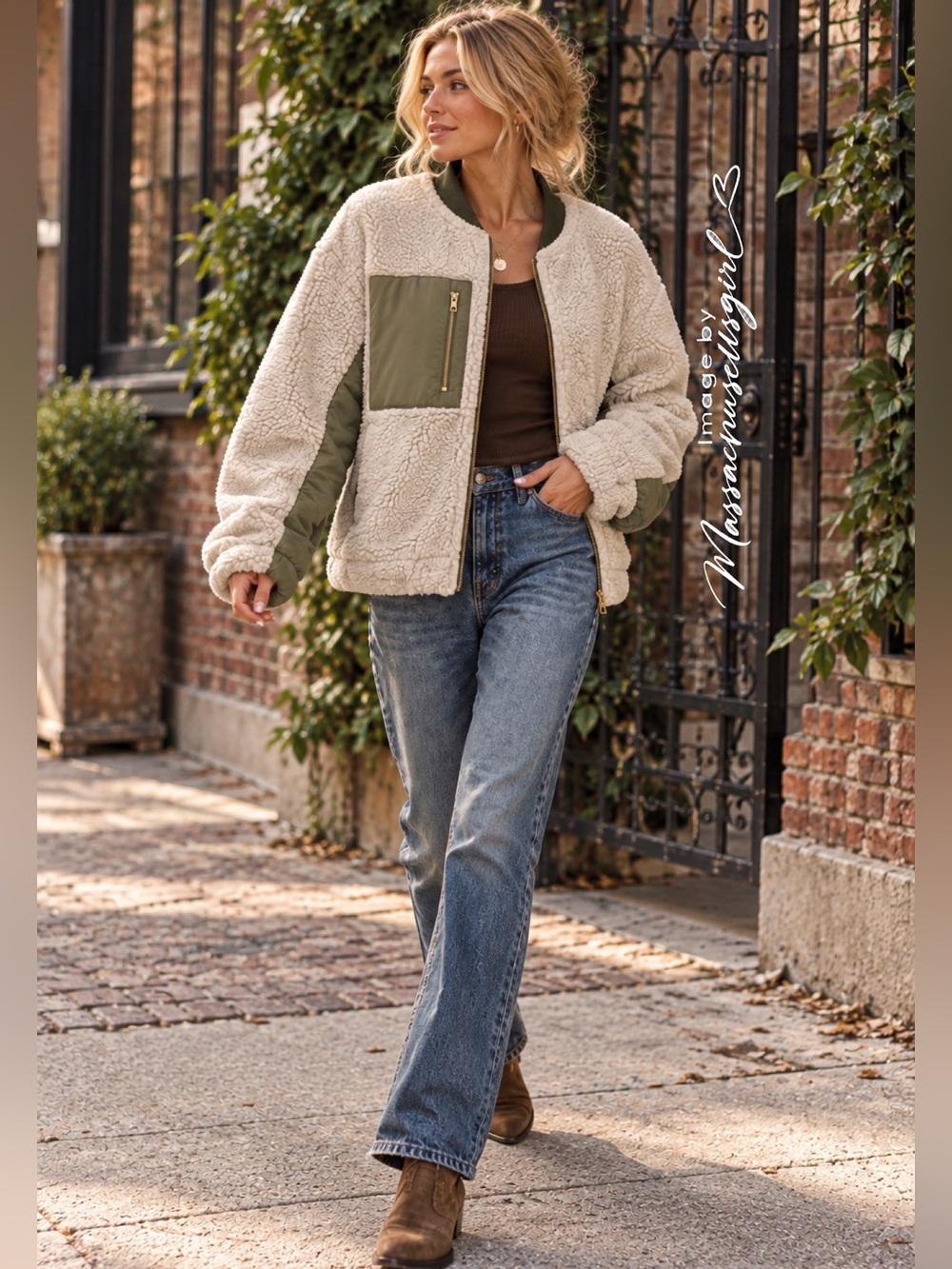 Free People We The Free Rivington Sherpa Jacket Size Small